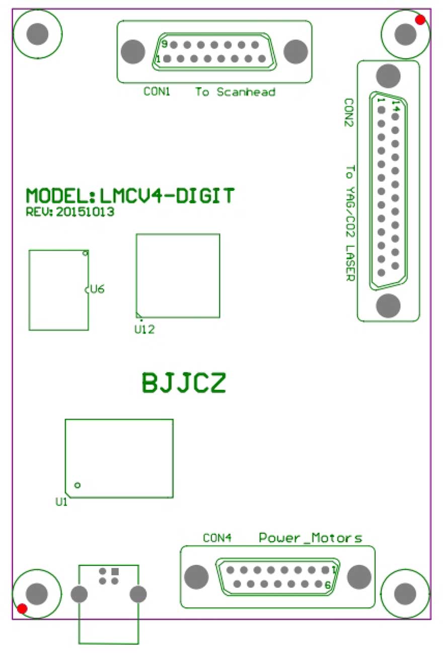  CO2/紫外/黄金城hjc激光打标控制卡LMC2015 digit-M